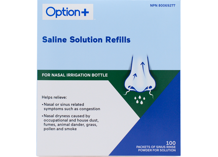 Recharges de solution saline Option+ | 100 paquets