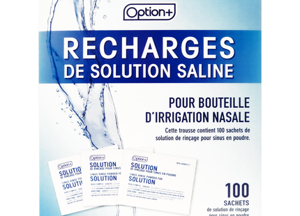 Recharges de solution saline Option+ | 100 paquets