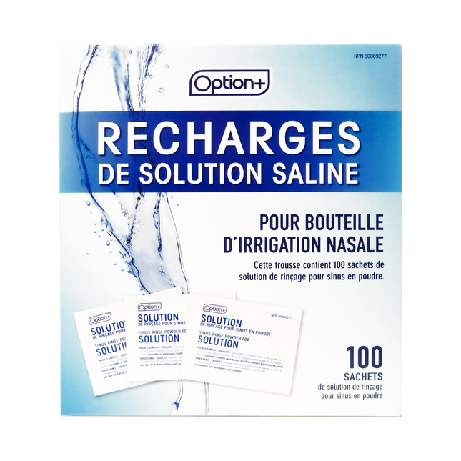 Recharges de solution saline Option+ | 100 paquets