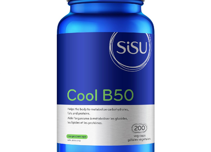 Sisu - Cool B50 - Helps the Body to Metabolize Carbohydrates, Fats, and Proteins  | 200 Veg Caps*