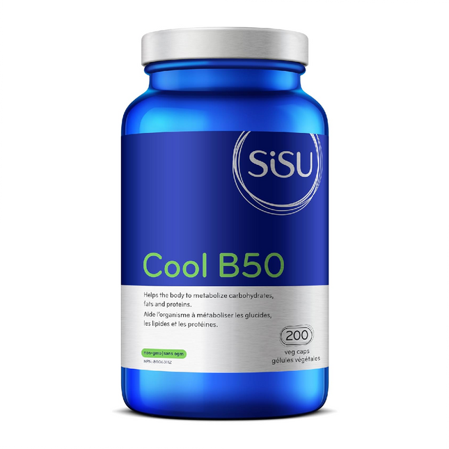 Sisu - Cool B50 - Helps the Body to Metabolize Carbohydrates, Fats, and Proteins  | 200 Veg Caps*