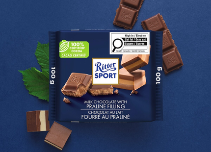 Ritter Sport - Milk Chocolate with Praline Filling | 100 g