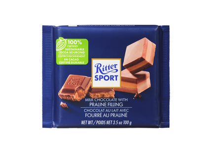 Ritter Sport - Milk Chocolate with Praline Filling | 100 g