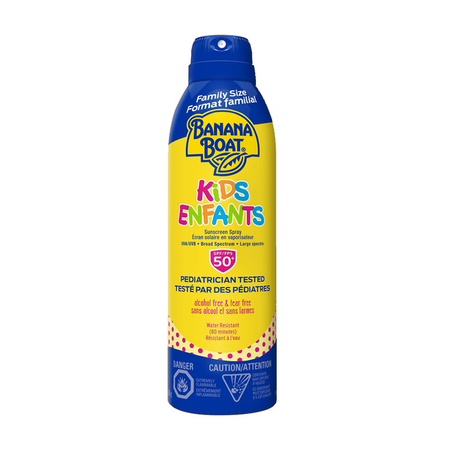 Banana Boat - Spray écran solaire SPF 50+ pour enfants | 226 g