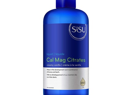 SISU - Liquid Calcium & Magnesium Citrates, Creamy Vanilla | 450 mL