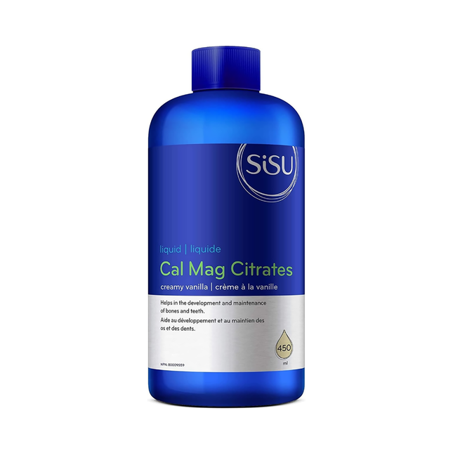SISU - Citrates liquides de calcium et de magnésium, Vanille crémeuse | 450 mL