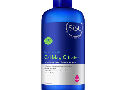 SISU - Cal Mag Citrates Liquid with Vitamin D3, Strawberry | 450 mL