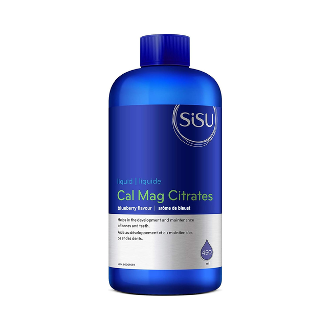 SISU - Citrates Cal Mag liquide, saveur myrtille | 450 mL