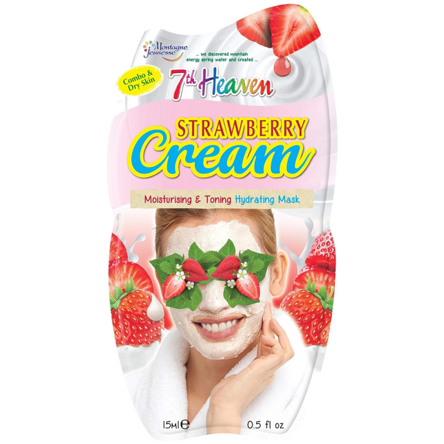 7th Heaven - Strawberry Cream moisturizing & Toning Hydrating Mask | 15 ml