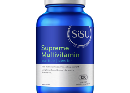 SISU - Supreme Multivitamin Iron Free | 120 Veg Capsules