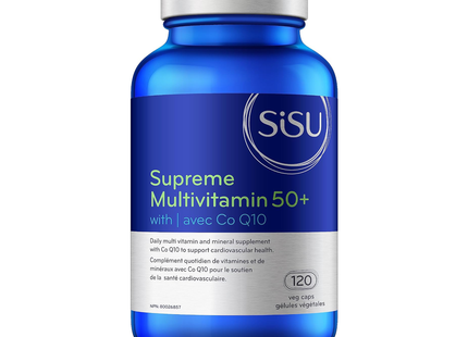 SISU - Multivitamine Suprême 50 + - avec Co Q10 | 120 Gélules Végétales
