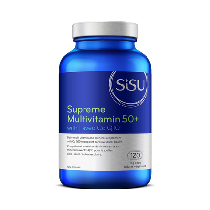 SISU - Multivitamine suprême 50+ avec CoQ10 | 120 capsules végétales
