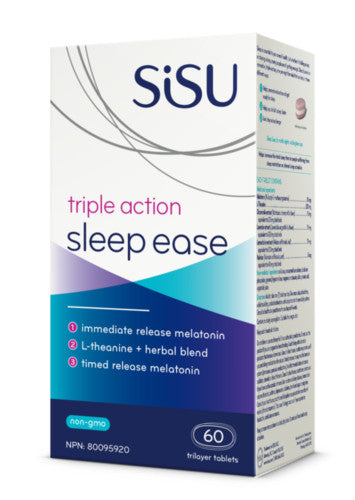 Sisu - Triple Action Sleep Ease - for the Promotion of Sleep & Relaxation | 60 Tri Layer  Tablets*