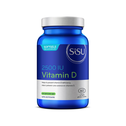 SISU - Vitamine D - 2500UI | 120 gélules*