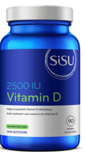 Sisu - Vitamin D 2500IU - for the Prevention of Vitamin D Deficiency | 90 Tablets*