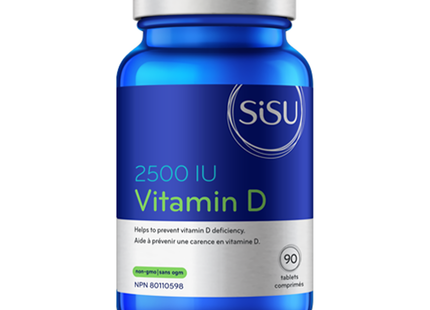 Sisu - Vitamine D 2500UI - pour la prévention de la carence en vitamine D | 90 comprimés*