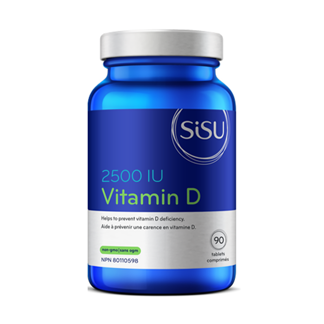 Sisu - Vitamine D 2500UI - pour la prévention de la carence en vitamine D | 90 comprimés*