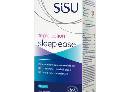 Sisu - Triple Action Sleep Ease - pour la promotion du sommeil et de la relaxation | 60 comprimés tricouches*