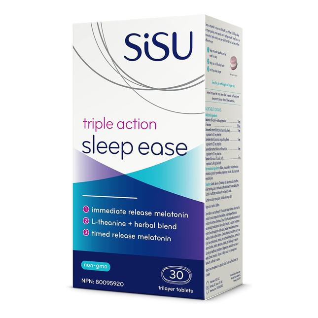 Sisu - Triple Action Sleep Ease - pour la promotion du sommeil et de la relaxation | 30 comprimés tricouches*