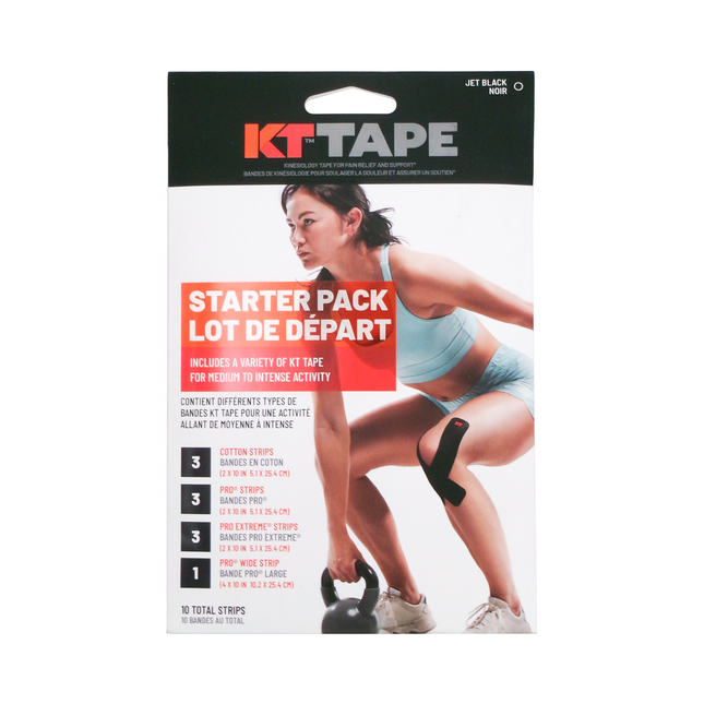 KT Tape - Pack de démarrage de bandes kinésiologiques thérapeutiques | 10 bandes au total