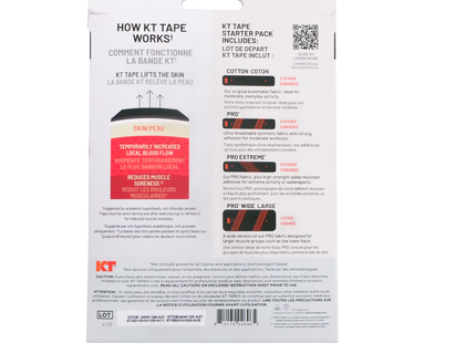 KT Tape - Kinesiology Therapeutic Tape Starter Pack | 10 Total Strips