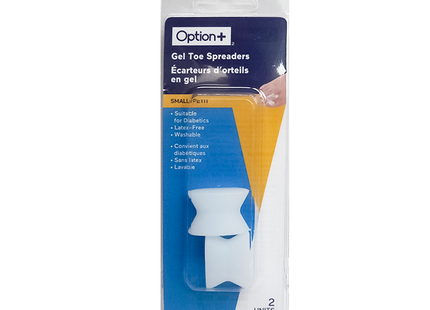 Option+ Gel Toe Spreaders, Small | 2 Units