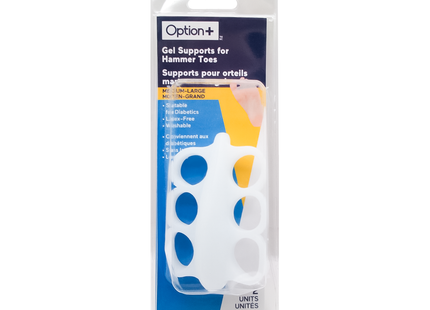 Option+ Gel Supports for Hammer Toes | Medium-Large