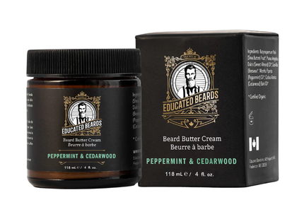 Educated Beards - Beard Butter Cream, Peppermint & Cedarwood | 118 mL