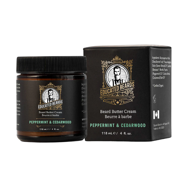Educated Beards - Beard Butter Cream, Peppermint & Cedarwood | 118 mL