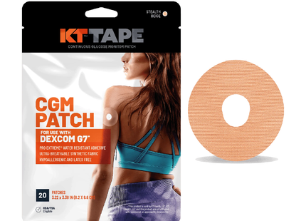 KT Tape - Patch CGM pour DEXCOM G7 | 20 patchs