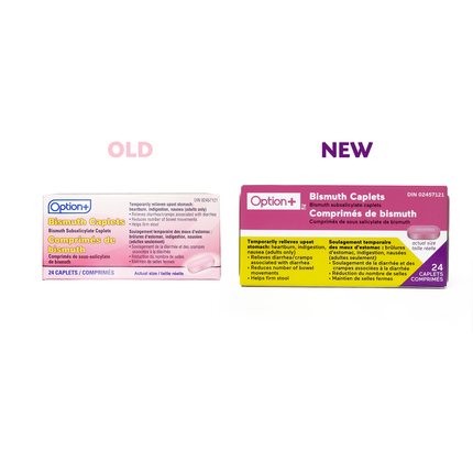 Option+ Bismuth 262 mg | 24 Caplets