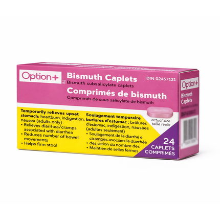Option+ Bismuth 262 mg | 24 Caplets