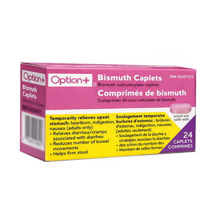 Option+ Bismuth 262 mg | 24 Caplets