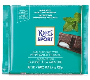 Ritter Sport Dark Chocolate Bar with Peppermint Filling | 100 g
