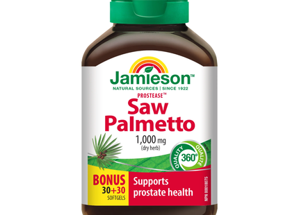 Jamieson - Prostease Saw Palmetto 1000mg (raw herb) | 60 Softgels