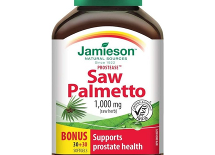 Jamieson - Prostease Saw Palmetto 1000mg (raw herb) | 60 Softgels