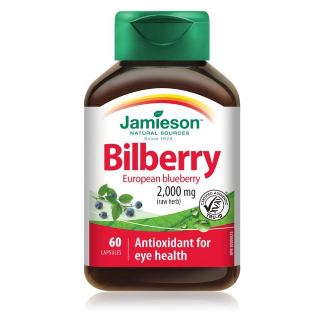 Jamieson - Bilberry, 2000mg | 60 Capsules