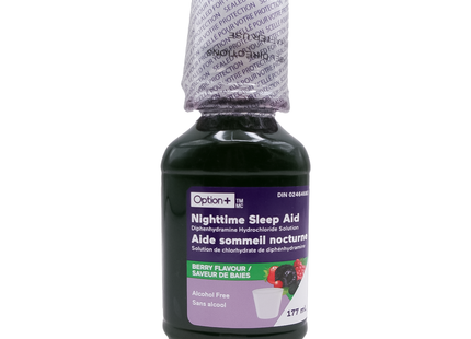 Option+ Nighttime Sleep-Aid Solution, Berry | 177 mL