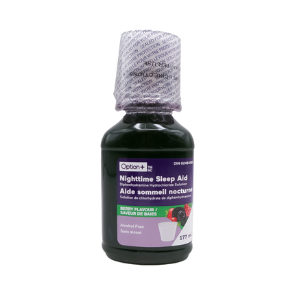 Option+ Nighttime Sleep-Aid Solution, Berry | 177 mL