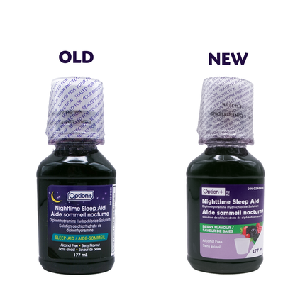 Option+ Nighttime Sleep-Aid Solution, Berry | 177 mL