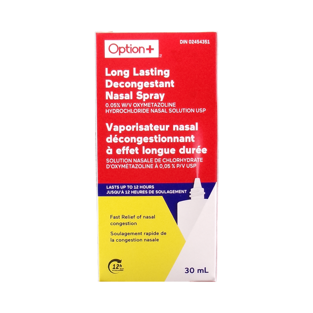 Option+ Brume nasale décongestionnante longue durée | 30 ml