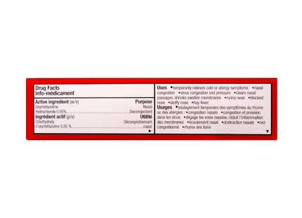 Option+ Brume nasale décongestionnante longue durée | 30 ml