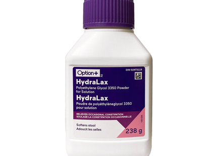 Option+ Hydralax - Polyéthylène Glycol 3350 Poudre | 238g