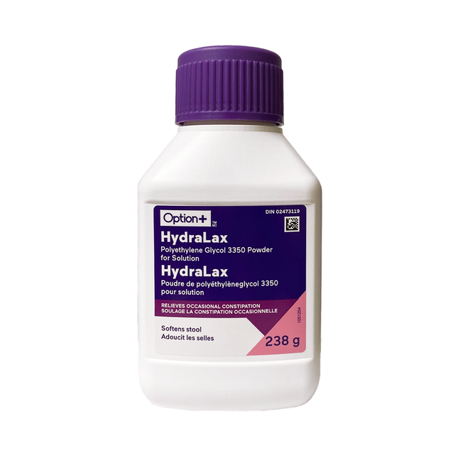 Option+ Hydralax - Polyethylene Glycol 3350 Powder | 238 g