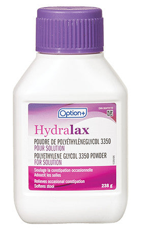 Option + - Hydralax - Polyethylene Glycol 3350 Powder | 238 g