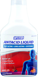 Option+ Antacid Liquid - Fruit Flavour | 600 mL