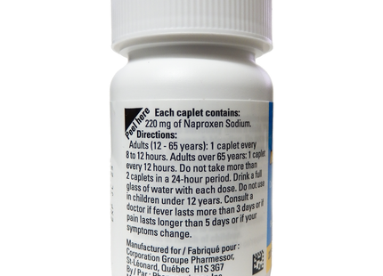 Option+ Naproxen Sodium Tablets USP 220 MG - 12HR | 24 Caps