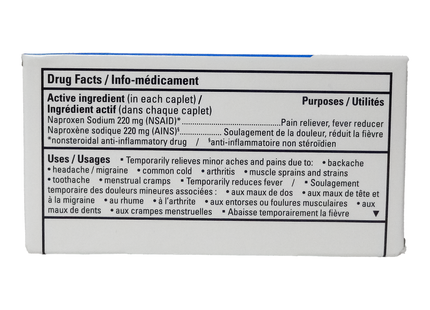 Option+ Comprimés de naproxène sodique USP 220 MG - 12HR | 24 capsules