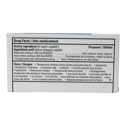 Option+ Comprimés de naproxène sodique USP 220 mg | 24 gélules