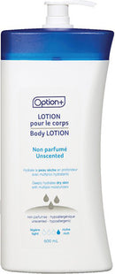 Option+ Unscented Body Lotion | 600 ml